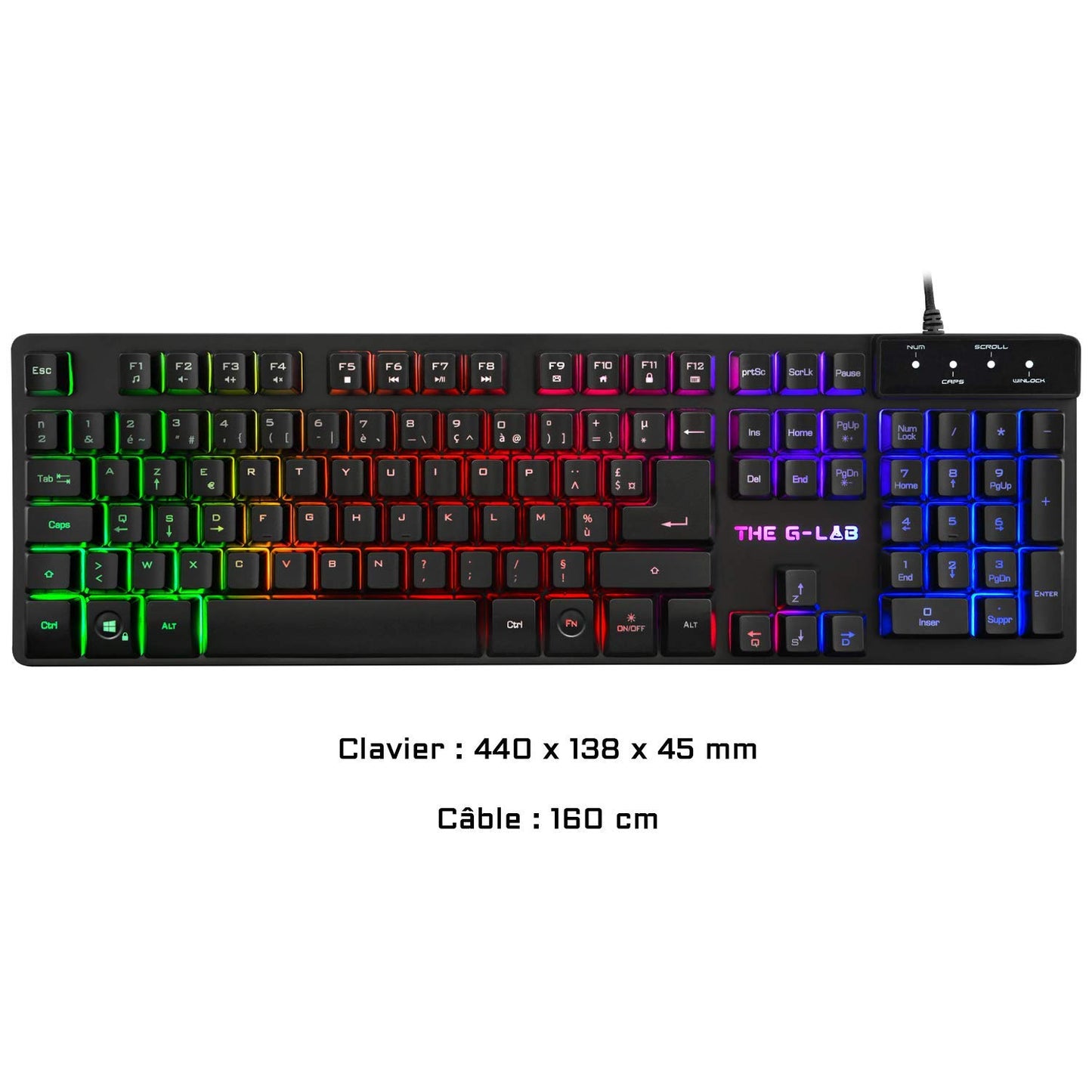 G-LAB KRYPTON Combo - Gaming Keyboard & Mouse 3200DPI, PC/PS4/Xbox