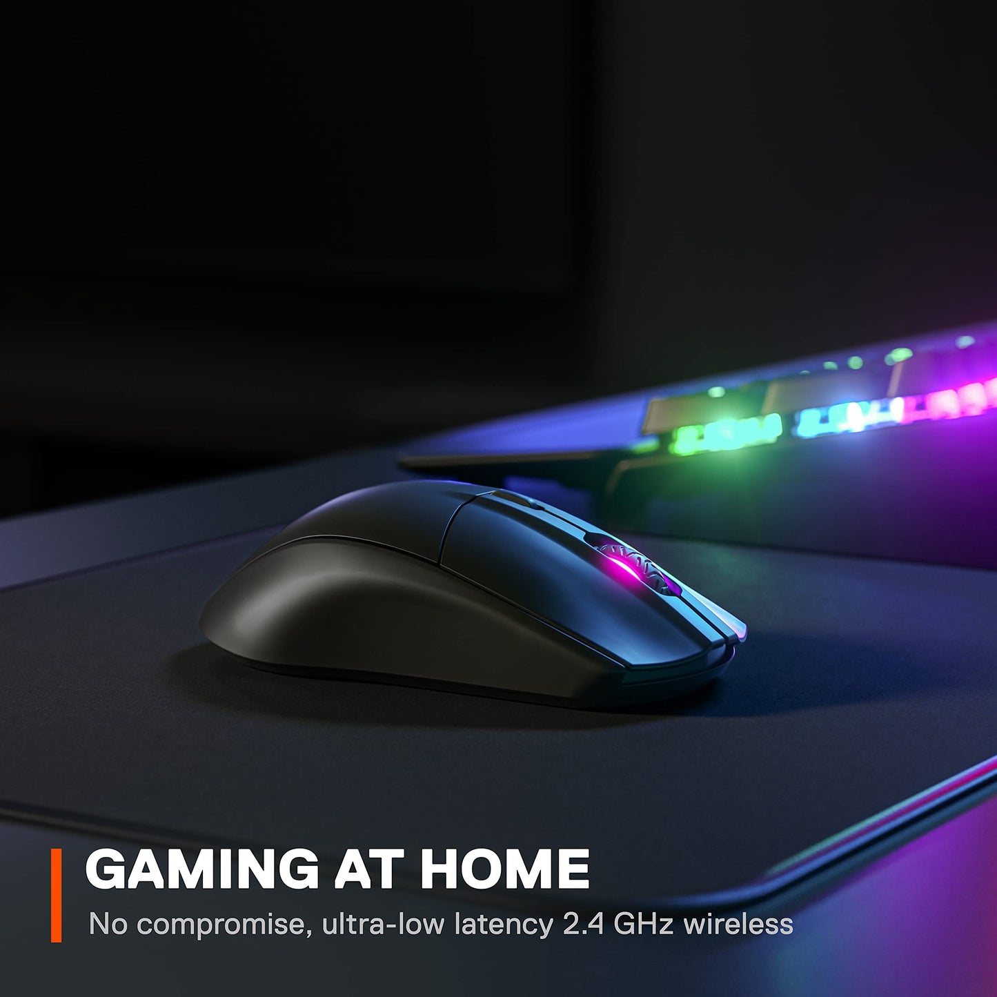 SteelSeries Rival 3 Wireless Gaming Mouse, 400+ Hours, Dual Wireless, Black
