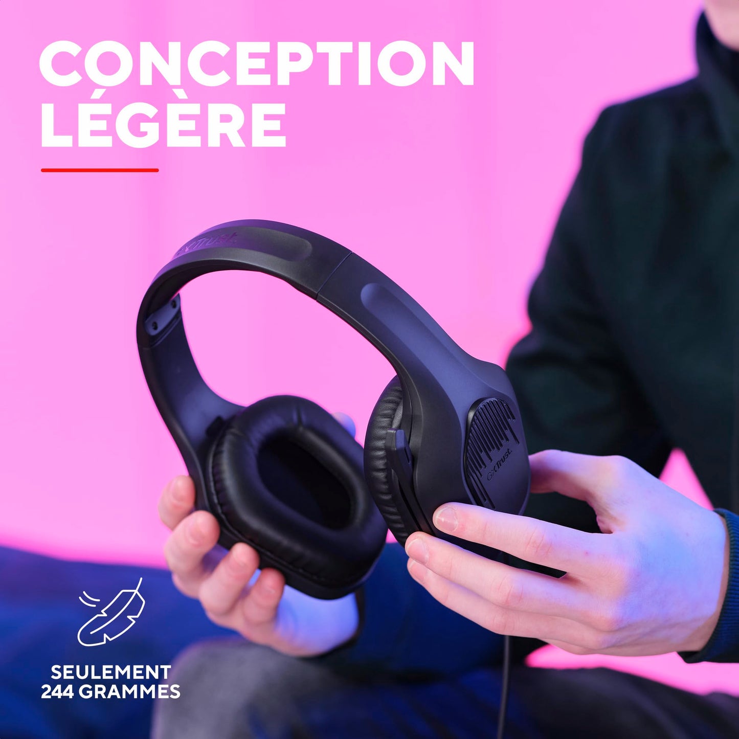Trust GXT 418 Rayne - Gaming Headset, 50mm, 3.5mm, 2m Cable