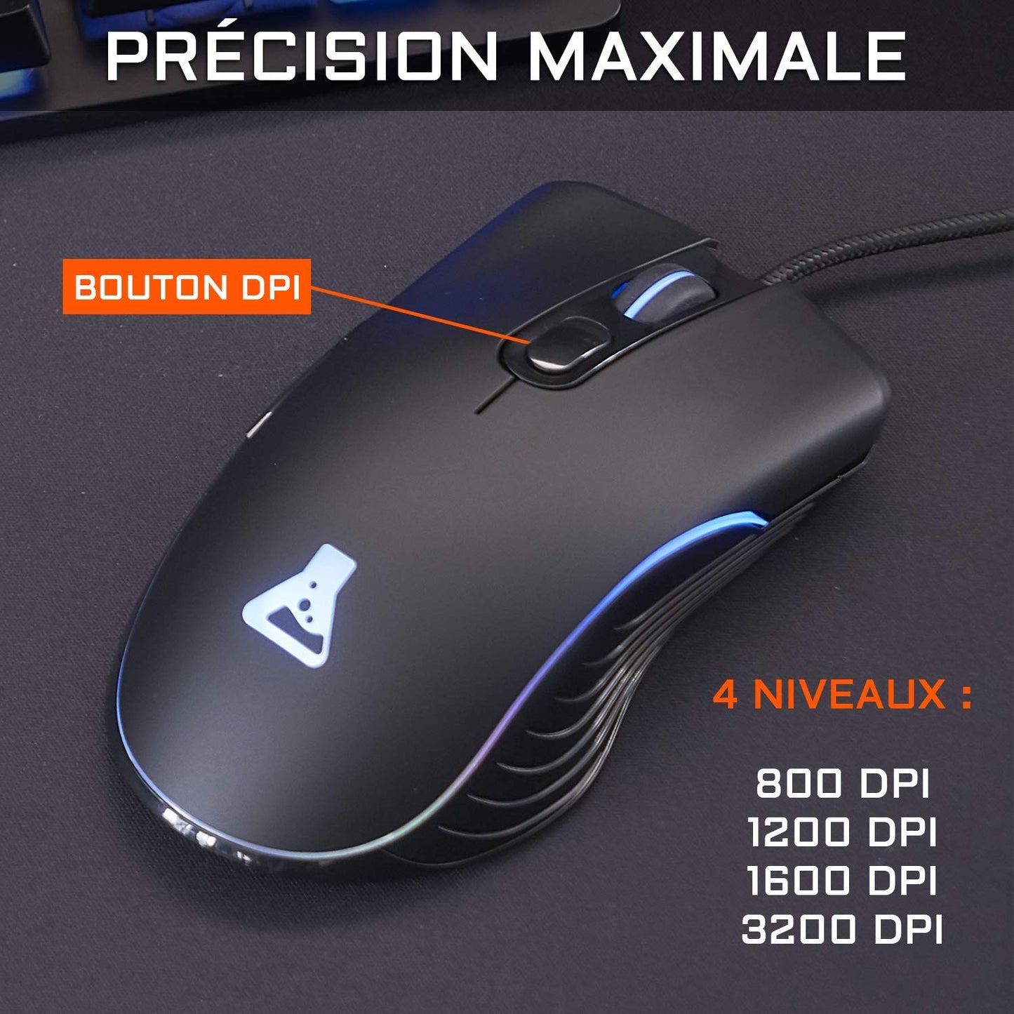 G-LAB KRYPTON Combo - Gaming Keyboard & Mouse 3200DPI, PC/PS4/Xbox