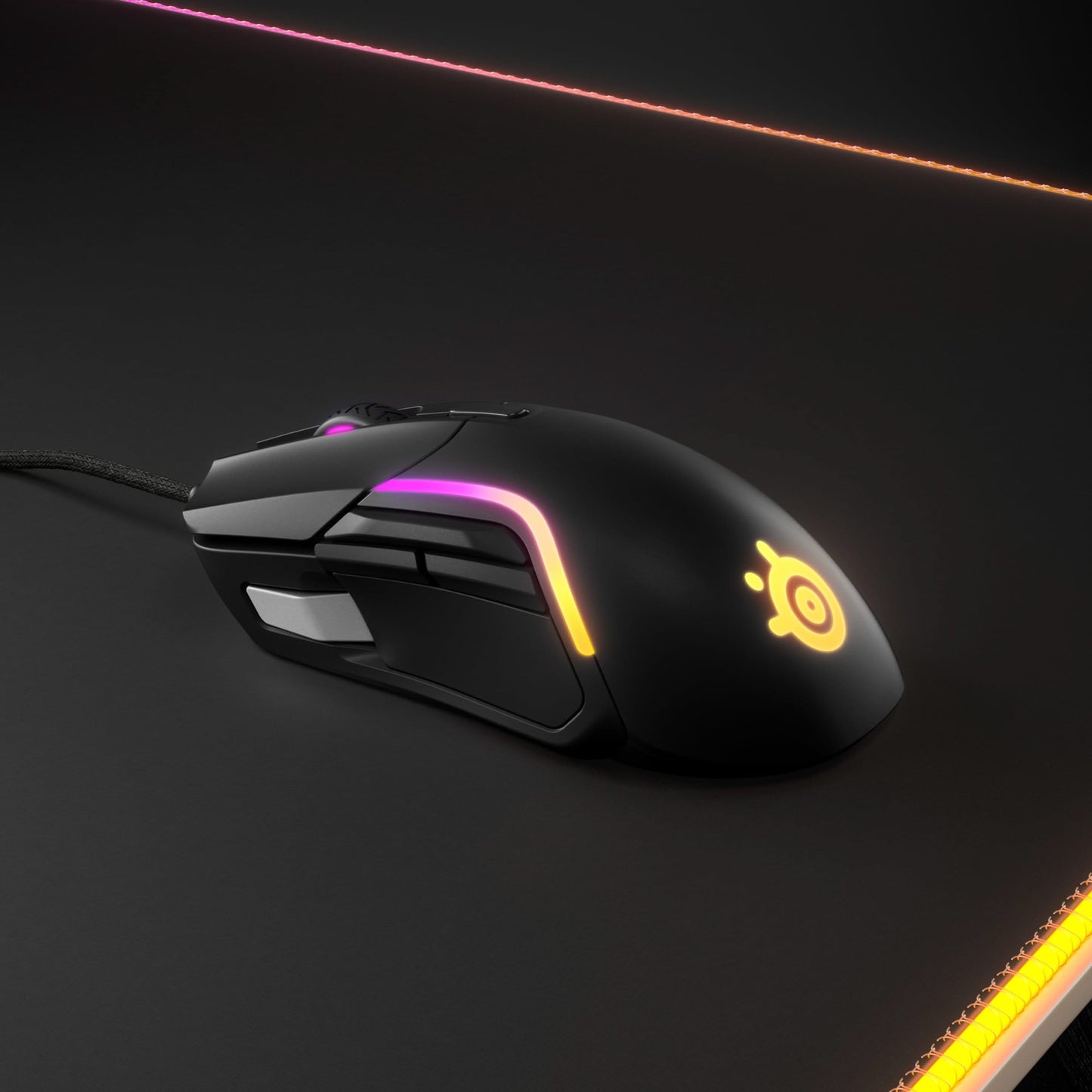 SteelSeries Rival 5 Gaming Mouse, 18K CPI, 9 Buttons, 85g, Black