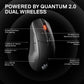 SteelSeries Rival 3 Wireless Gaming-Maus, 400+ Stunden, Dual Wireless, Schwarz