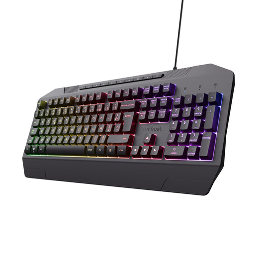 Trust GXT 836 RGB Gaming Keyboard, AZERTY, USB, LED, PC