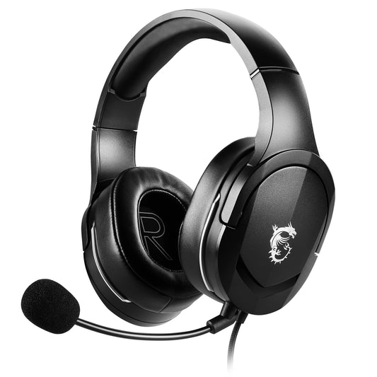MSI IMMERSE GH20 - Gaming Headset, 40mm Neodymium, Adjustable Mic