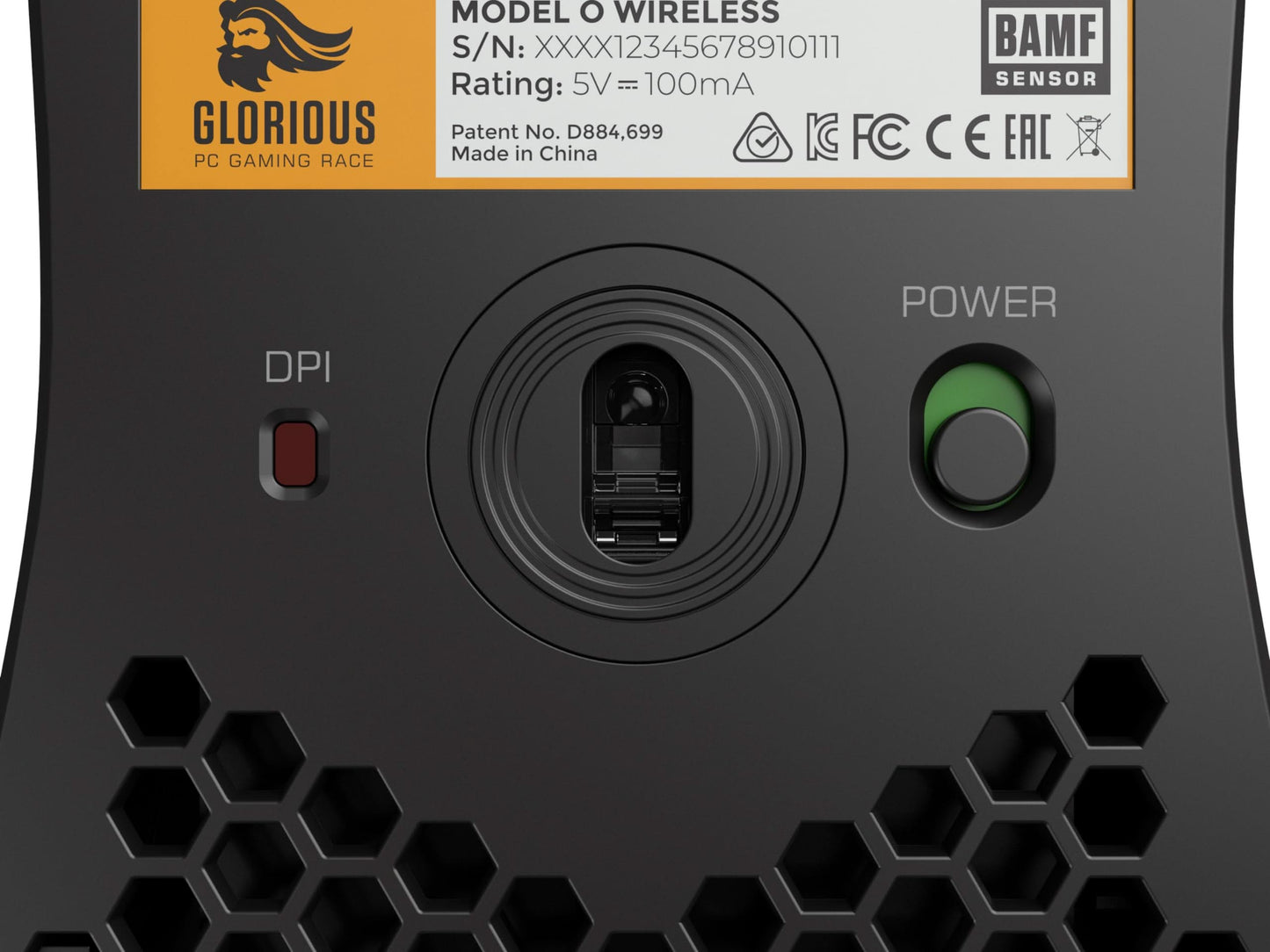 Glorious Model O Wireless Gaming Mouse, 69g, RGB, 71h Battery, Black