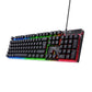 Trust GXT 835 Gaming-Tastatur, AZERTY RGB, Membran, Anti-Ghosting, USB
