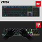 MSI FORGE GK310 Mechanische RGB-Gaming-Tastatur, AZERTY, rote Switches, abnehmbare Abdeckung