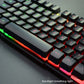 Rii Gamer-Tastatur, AZERTY, Semi-Mechanisch, 5 LED, 11 Hotkeys – PC/PS