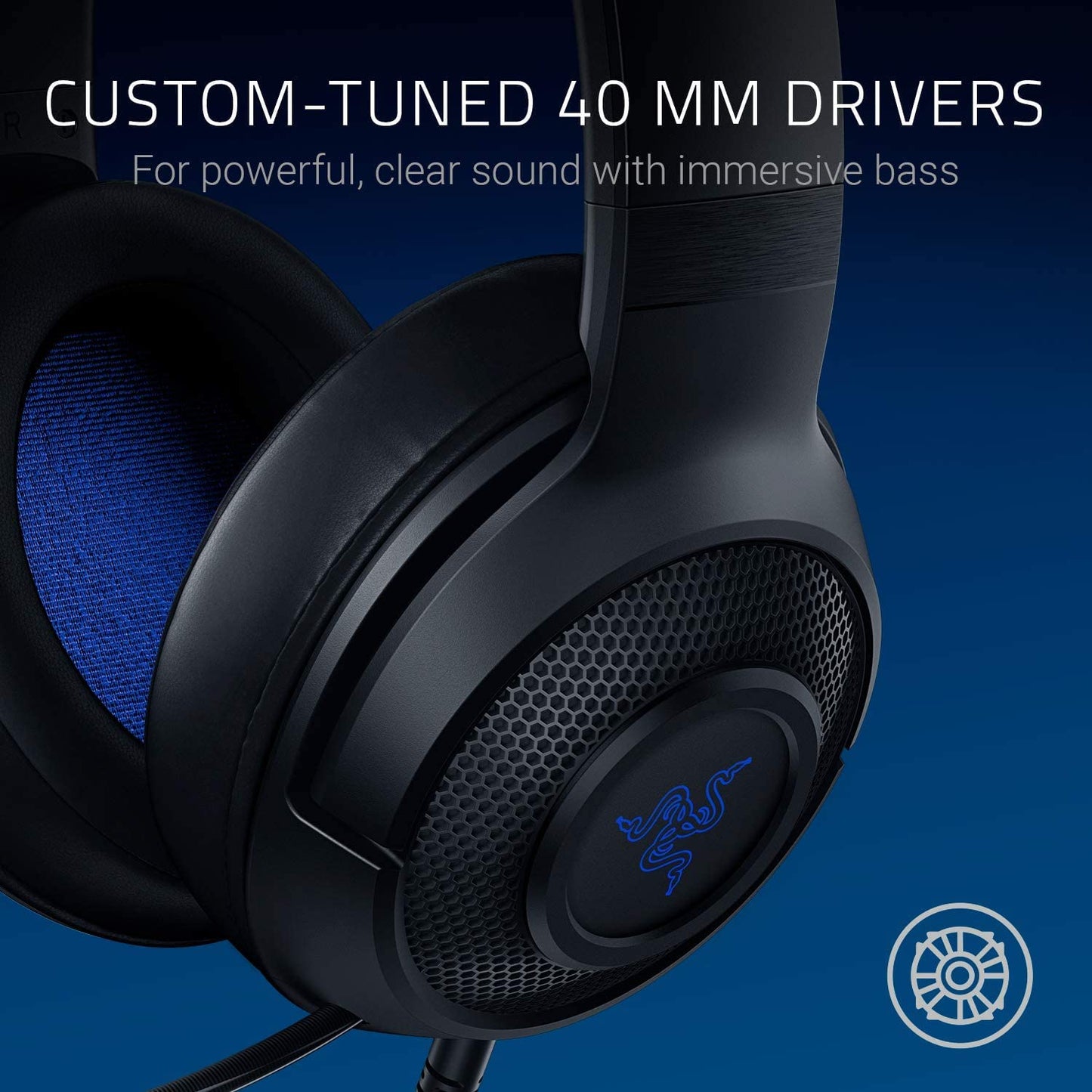 Razer Kraken X - Wired Headset for Consoles, Ultralight 250g