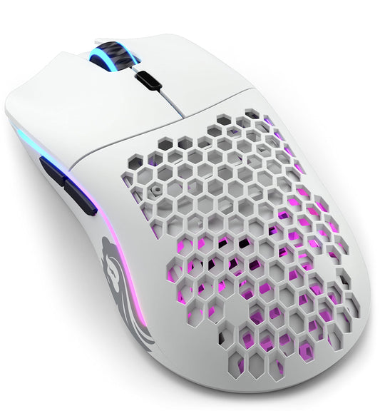 Glorious Model O Wireless Gaming Mouse, 69g, RGB, 71h Battery, White