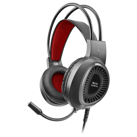 MARSGAMING MH120 - Gaming Headset w/Flex Mic, Airtech Black