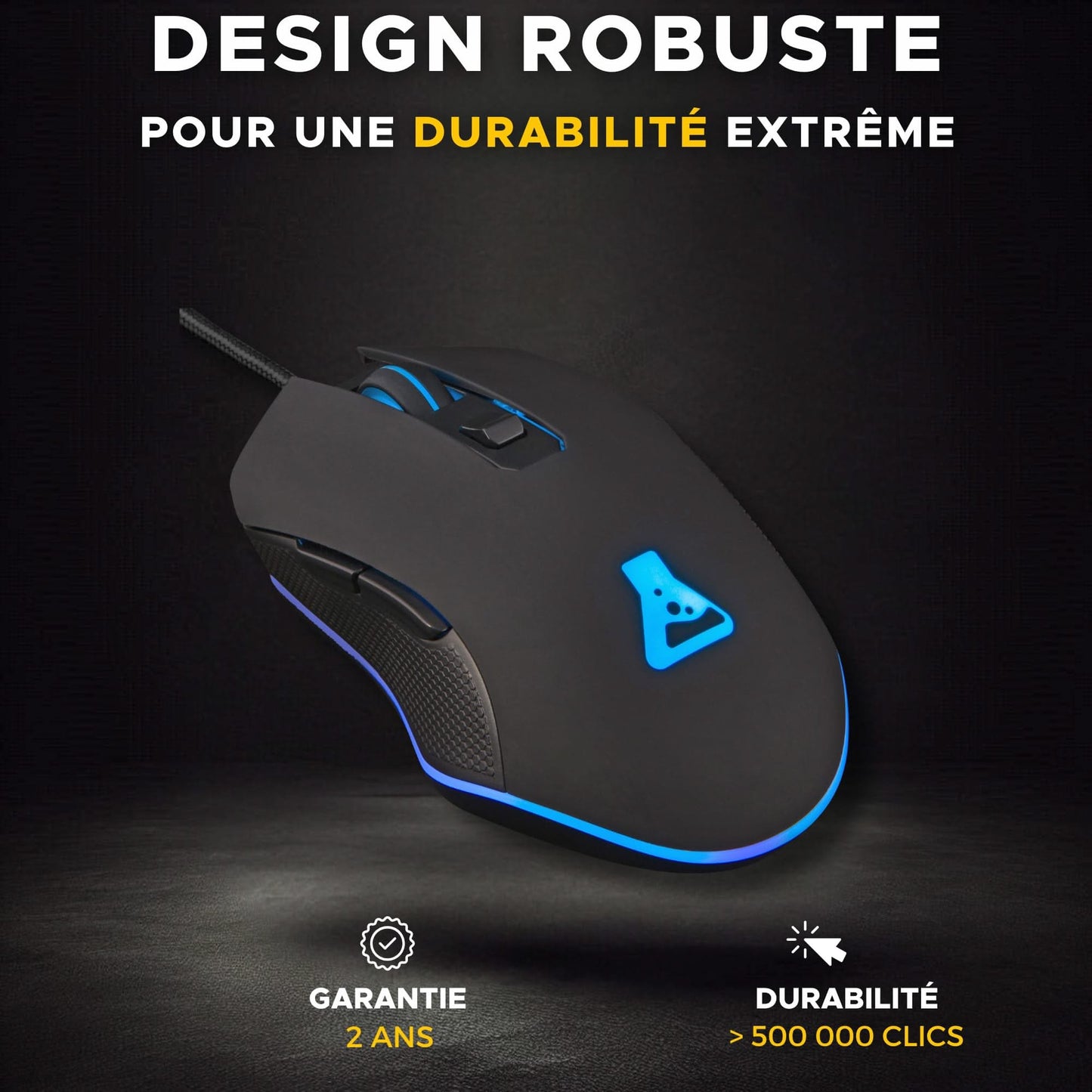 The G-Lab Kult Helium Gaming Mouse, 6400 DPI, USB, LED, 6 Btns