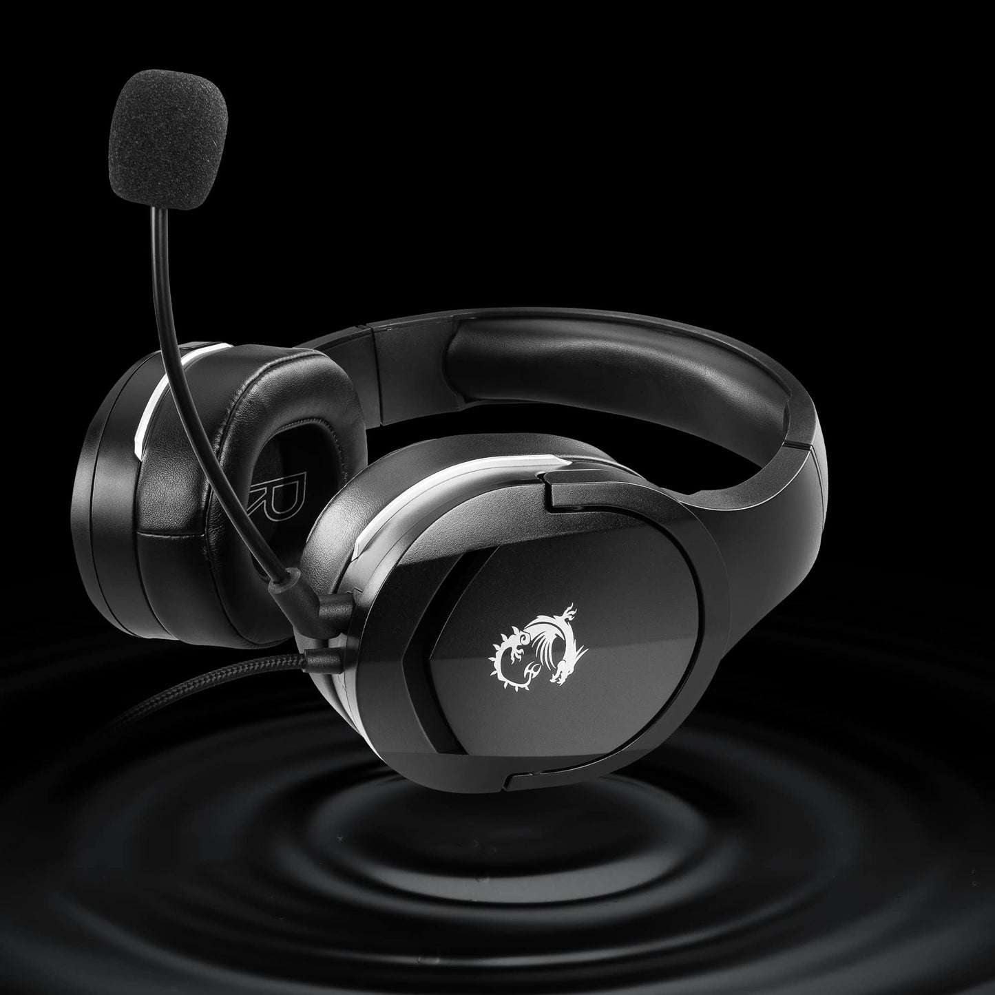 MSI IMMERSE GH20 - Gaming Headset, 40mm Neodymium, Adjustable Mic