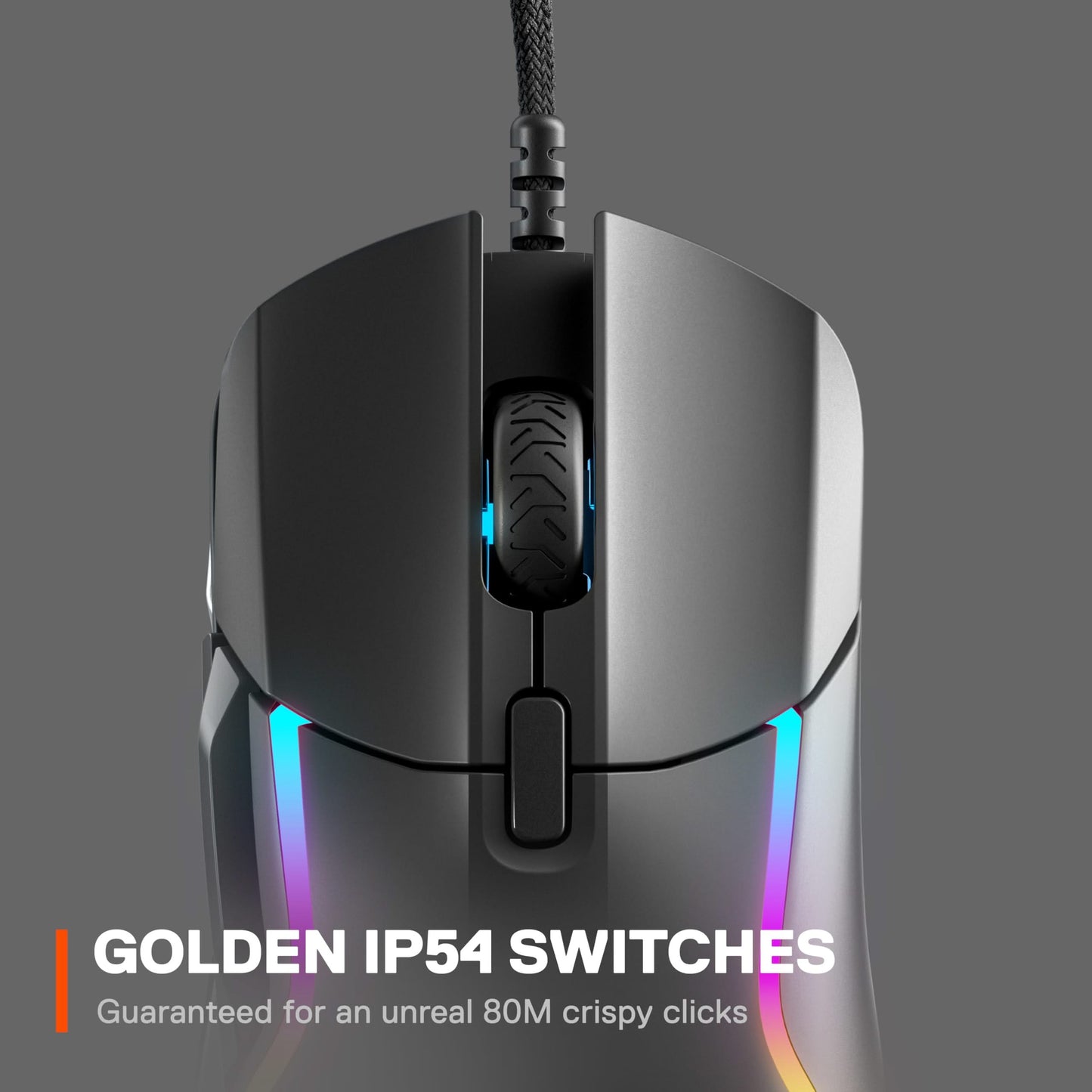 SteelSeries Rival 5 Gaming Mouse, 18K CPI, 9 Buttons, 85g, Black