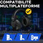 G-Lab Korp Titanium - Kabelgebundenes Gaming-Headset, 3,5mm, abnehmbares Mikrofon