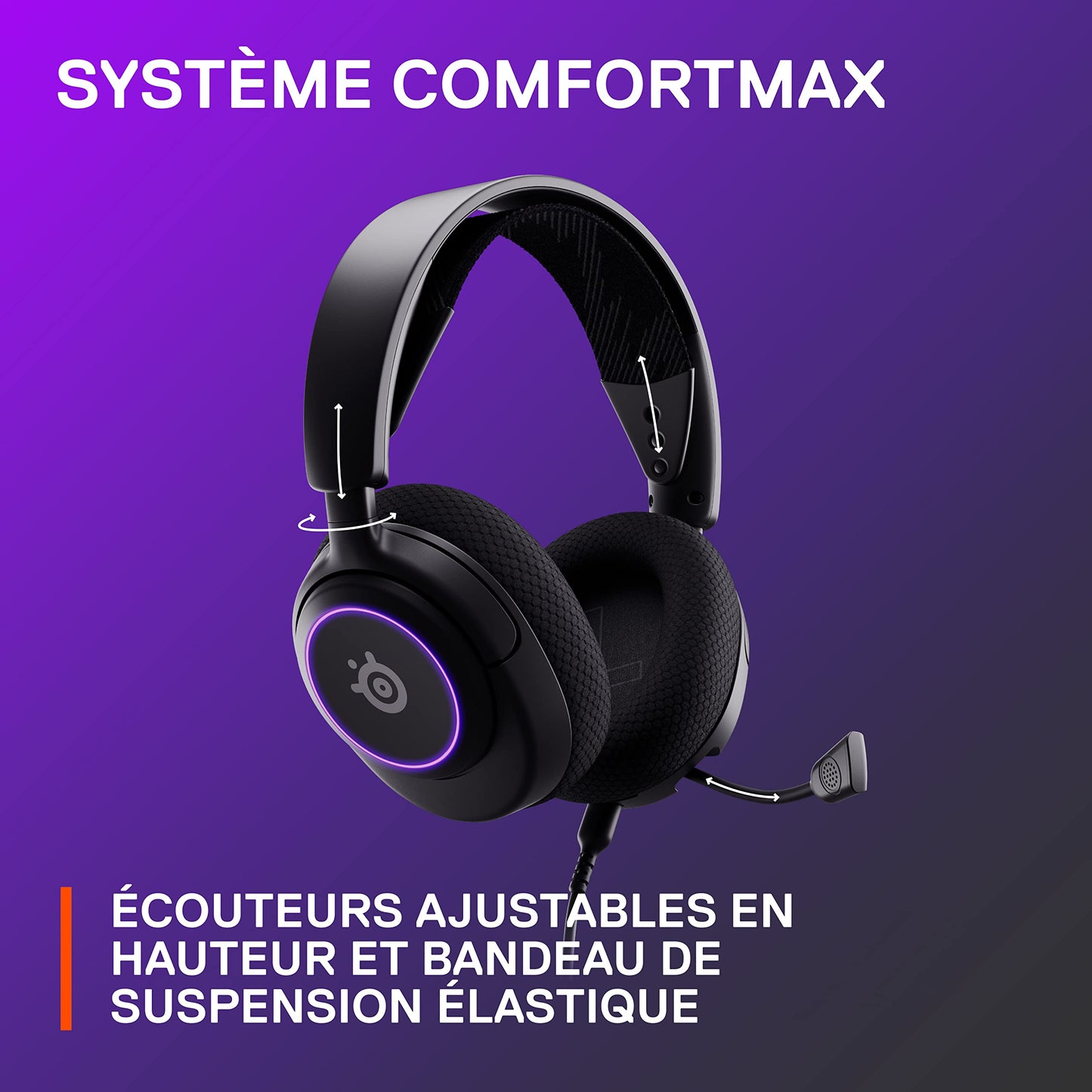 SteelSeries Arctis Nova 3 - Multi-Platform Headset w/Memory Foam
