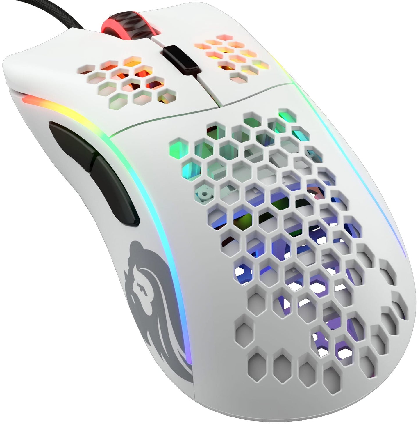 Glorious Model D Wired Gaming Mouse, 68g, Pixart 3360, RGB, White