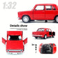 1:36 Gelbes Legierungs-Druckgussauto-Modell – Doppeltüren, Ausstellungsspielzeug