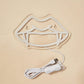 Fangs Neon Sign – USB LED Wall Light for Man Cave, Gothic, or Halloween Decor
