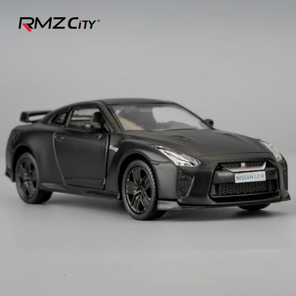 RMZCITY 1/36 Nissan GT-R Modellauto aus Legierung für Kinder – Rückziehfunktion, Blau