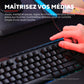 Trust GXT 836 RGB Gaming-Tastatur, AZERTY, USB, LED, PC