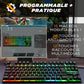 G-Lab Keyz Caesium TKL Gaming-Tastatur AZERTY, RGB, 87 Tasten – Schwarz