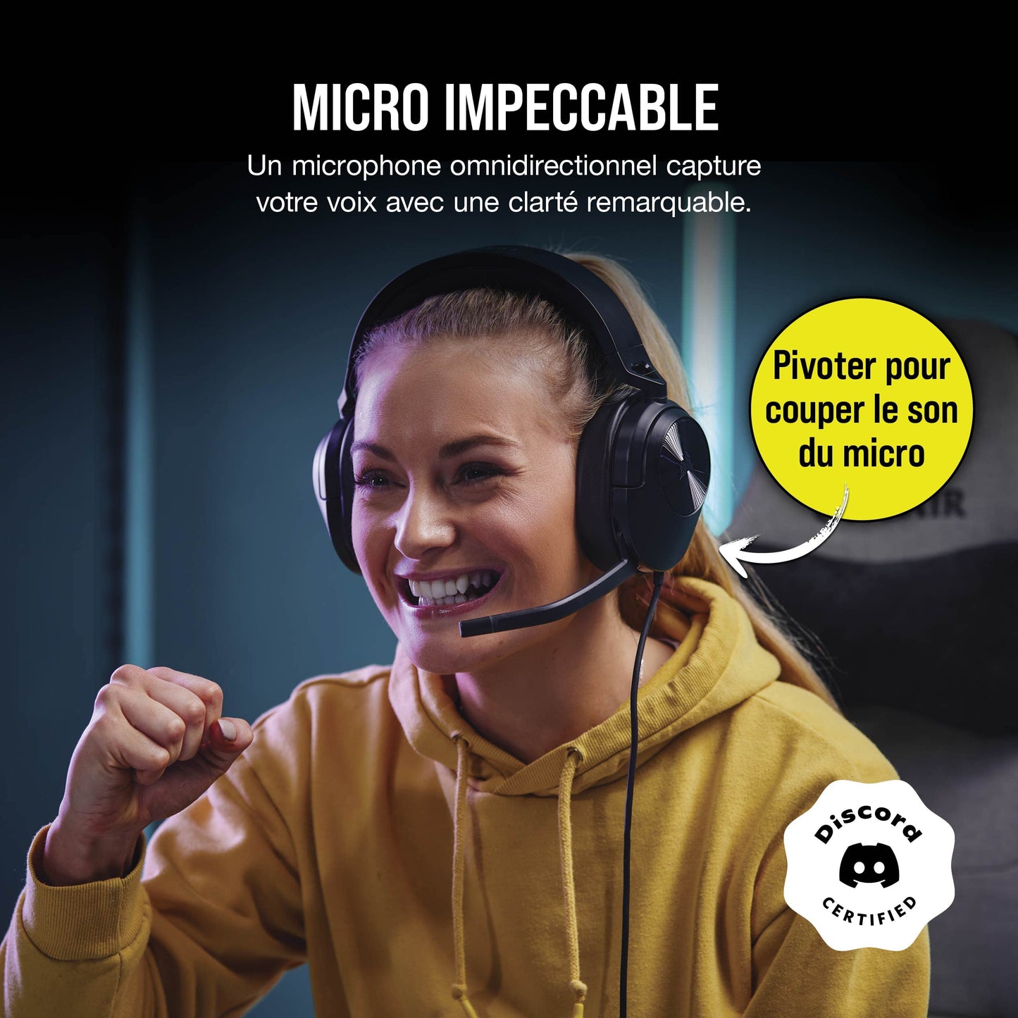 Corsair HS55 - Wired Gaming Headset, 7.1 Surround, Lightweight