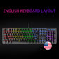 Mars Gaming MK422 RGB Mechanische Tastatur, Braune Switches, US-Layout