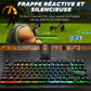 G-Lab Keyz Caesium TKL Gaming-Tastatur AZERTY, RGB, 87 Tasten – Schwarz