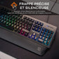 G-Lab Keyz Palladium Gaming-Tastatur, AZERTY, RGB, magnetisch, Anti-Ghosting