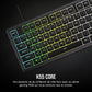 Corsair K55 Core Gaming-Tastatur, AZERTY, RGB 10 Zonen, iCUE-kompatibel