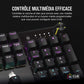 CORSAIR K70 CORE RGB Mechanische Tastatur AZERTY, MLX Red, SOCD, Mediensteuerung