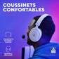 Trust GXT 498W Forta – Offizielles PS5 Headset, abnehmbares Mikrofon, Weiß