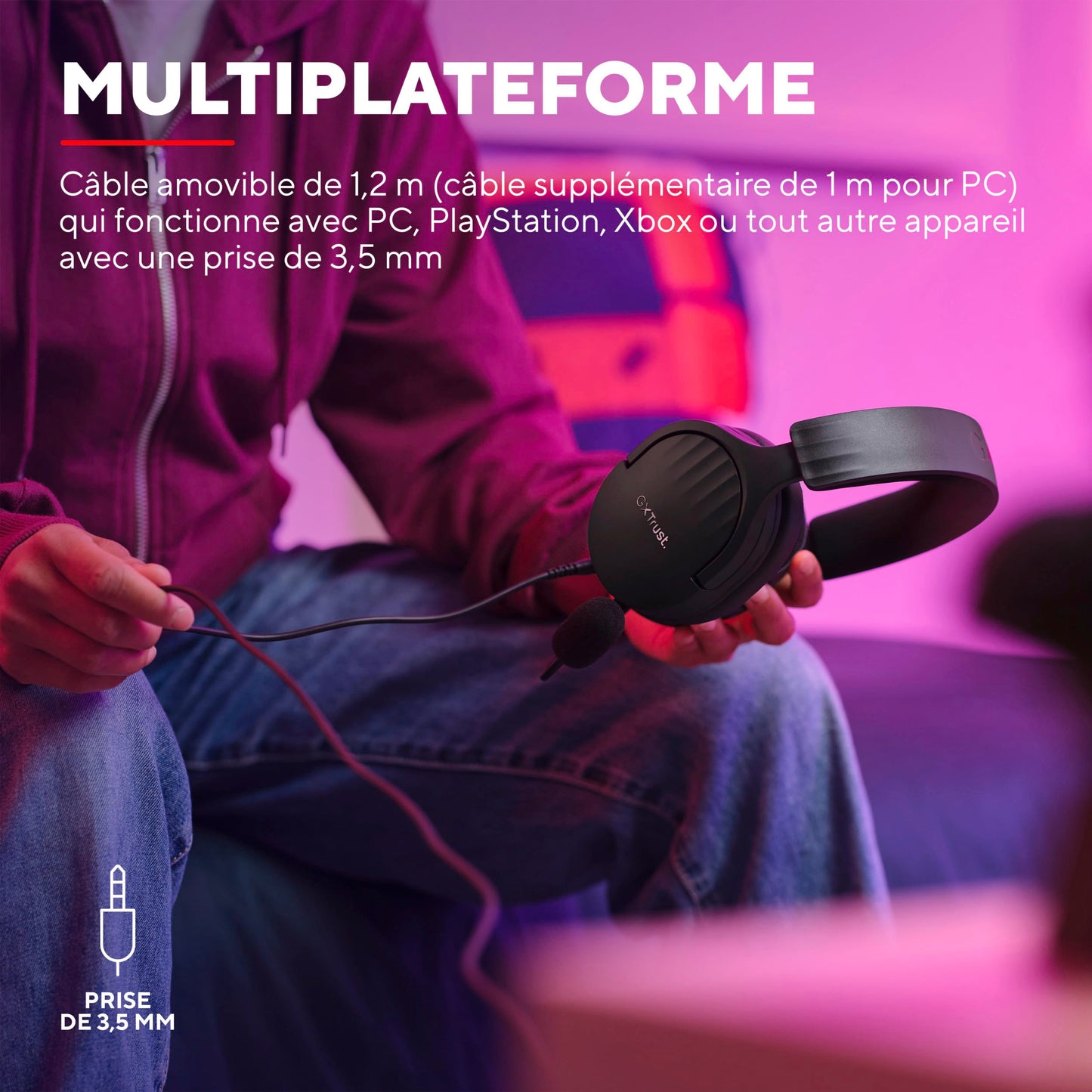 Trust GXT 489 Fayzo - PC/PS5/Xbox Headset, 3.5mm, Eco-Friendly