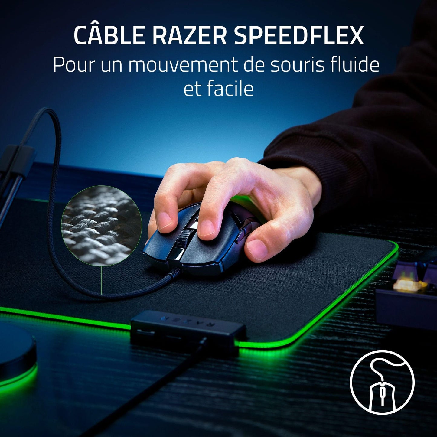 Razer Cobra Wired Gaming Mouse, RGB, 57g, Optical Switches
