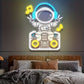 Personalized Astronaut Neon Sign – Custom LED Wall Art for Bedroom or Events