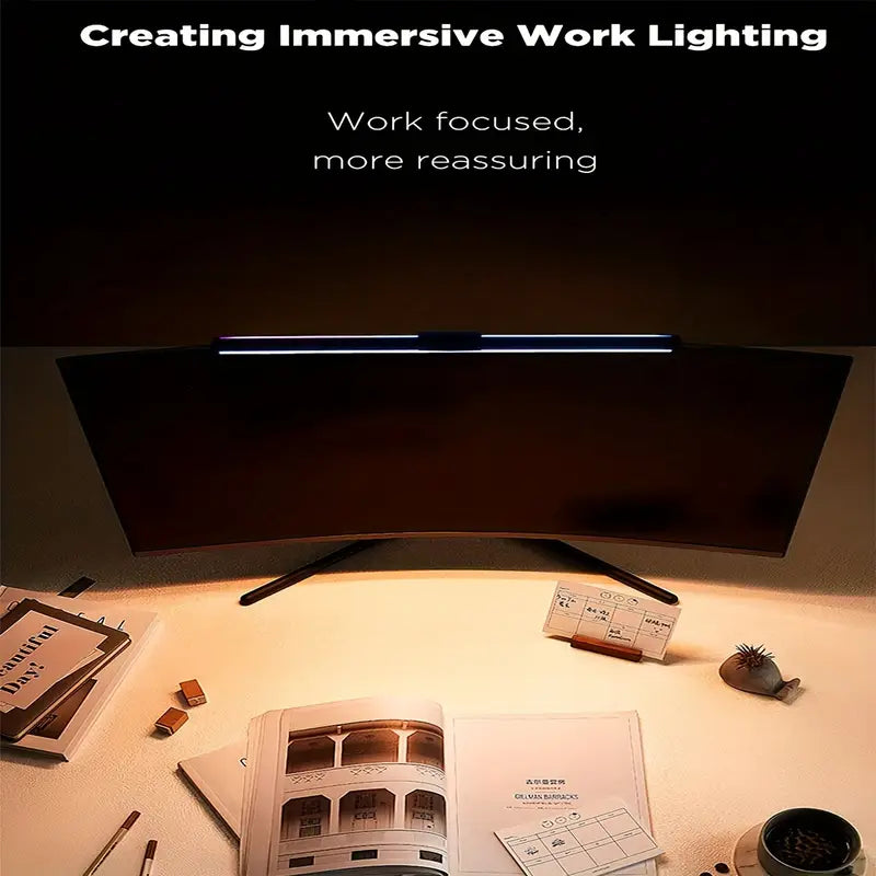Hanging LED Screen Lamp - Eye Care, Aluminum Design