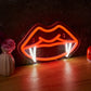 Fangs Neon Sign – USB LED Wall Light for Man Cave, Gothic, or Halloween Decor