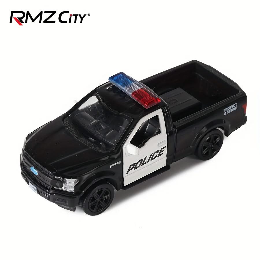 RMZ 1:36 Alloy Ford Pickup Truck Police Car Model – Pullback Toy, Kids Gift