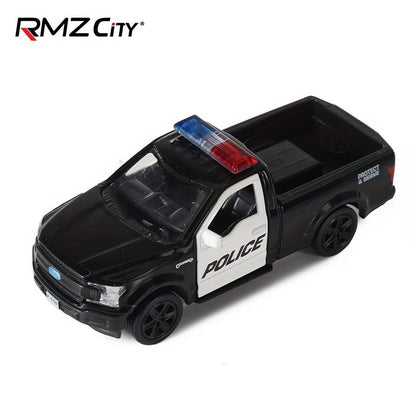RMZ 1:36 Alloy Ford Pickup Truck Polizeiauto Modell – Rückziehauto, Kindergeschenk