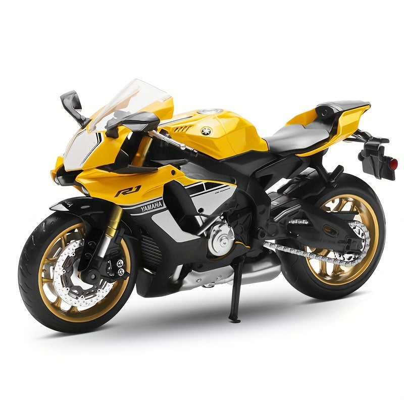 1:12 Scale Alloy Yamaha YZF-R1 Motorcycle Toy for Kids - Pull-Back Model, Gift for Boys