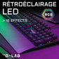 G-Lab Keyz Carbon Ex Mechanische Tastatur – Kompakte Hochleistungs-Gaming-Tastatur