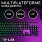 G-Lab Keyz Carbon Ex Mechanische Tastatur – Kompakte Hochleistungs-Gaming-Tastatur