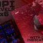 Acer Nitro Gaming-Maus, 4200 DPI, 8 Tasten, LED, 20g, USB, Schwarz/Rot