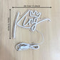 King Neon Sign – USB LED Wall Light for Bedroom, Living Room & Room Ambiance