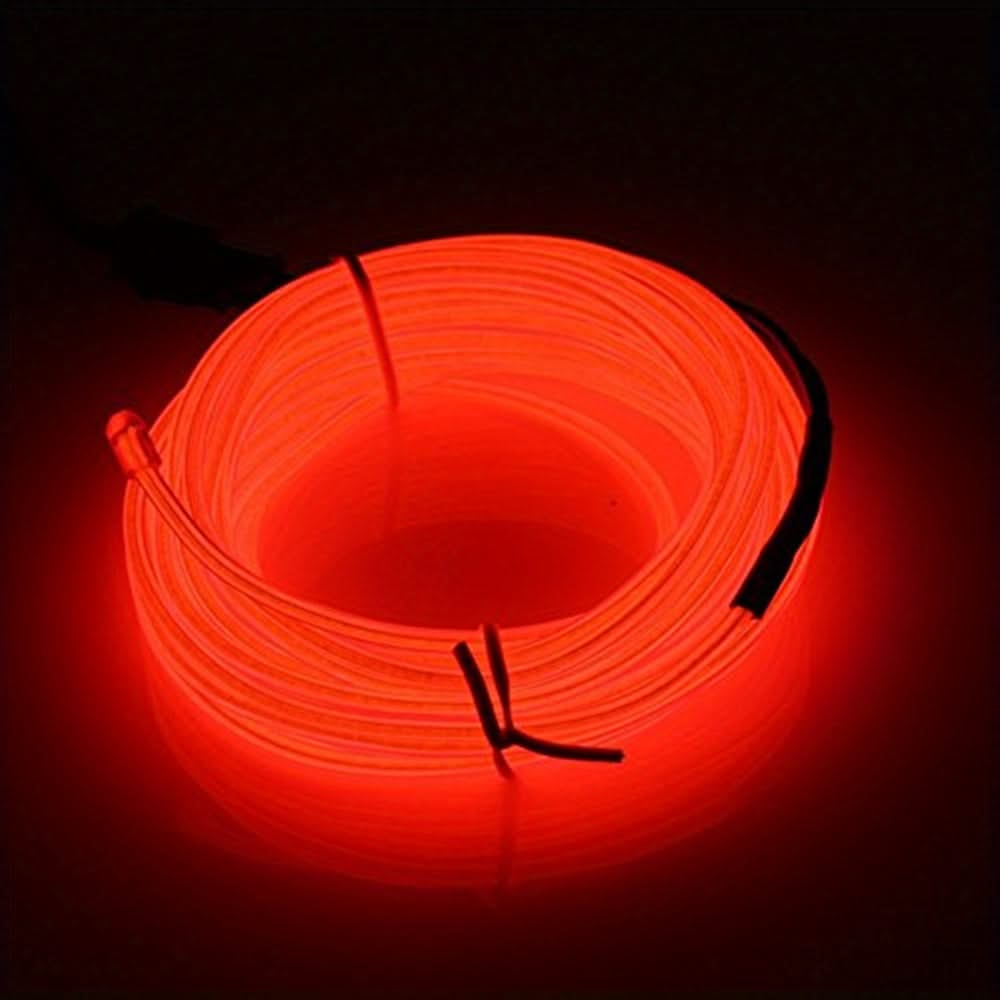 Vibrant 5m Neon Rope Lights – DIY EL Wire for Party & Holiday Decor