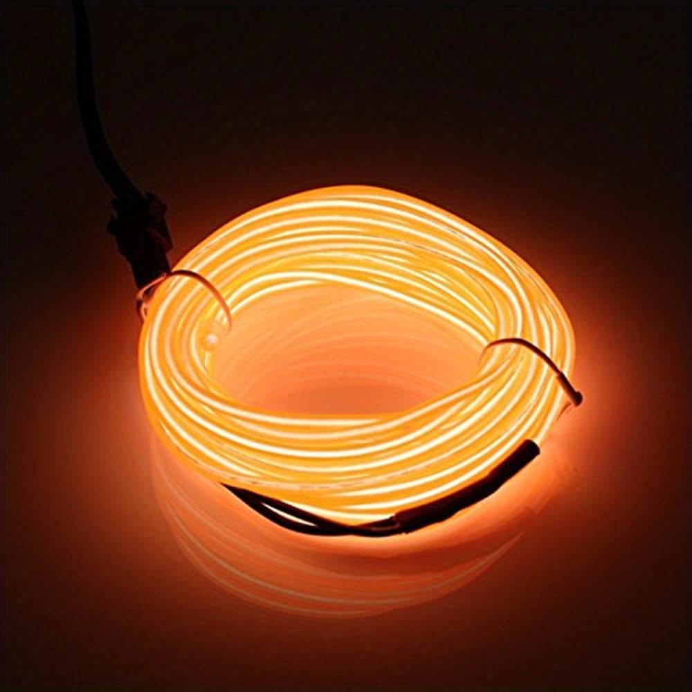 Vibrant 5m Neon Rope Lights – DIY EL Wire for Party & Holiday Decor