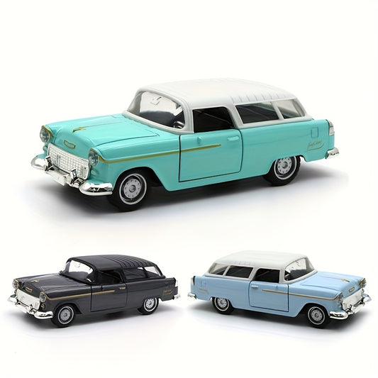 1:36 Alloy Retro Classic Car Model – Pull-Back Toy with Opening Doors