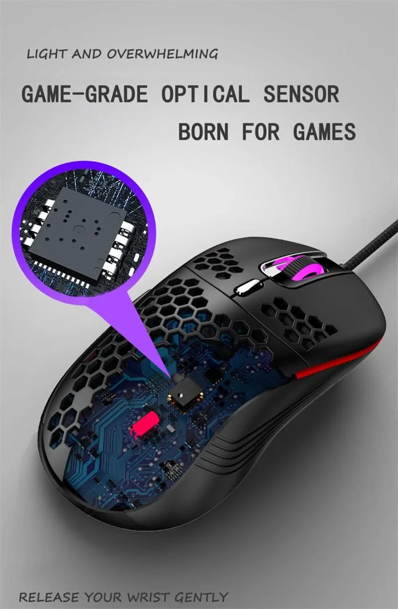 Highend RGB Gaming Mouse - Lightweight, 7200DPI, Ergonomic Design