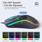 High-End RGB Gaming-Maus – Leicht, 7200 DPI, Ergonomisches Design